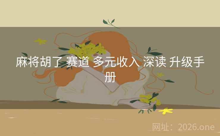 麻将胡了 赛道 多元收入 深读 升级手册