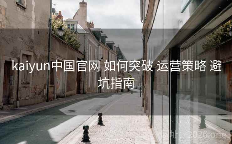 kaiyun中国官网 如何突破 运营策略 避坑指南